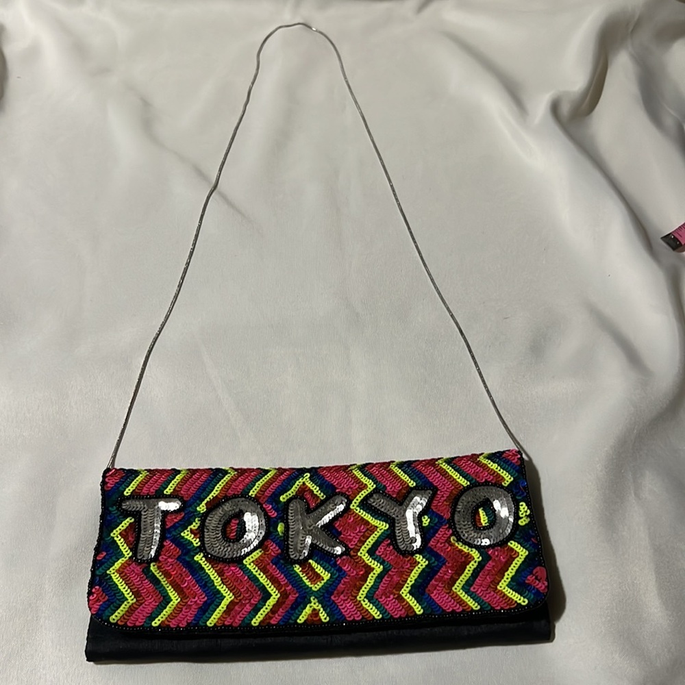 From St Xavier Tokyo Sequin Convertible Clutch, Multi - Picture 9 of 10
